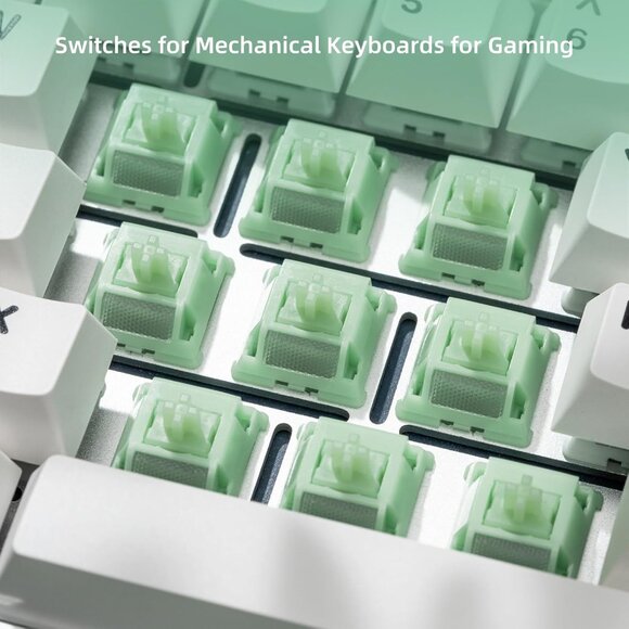 WS Jade Mechanical Keyboard Switches 5 Pins PCB Mount Lubed Switches(35pcs) - Picture 3 of 9
